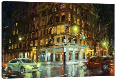 New York City, Corner II Canvas Art Print - Christopher Clark