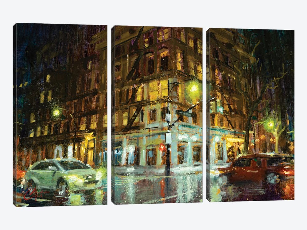 New York City, Corner II by Christopher Clark 3-piece Art Print