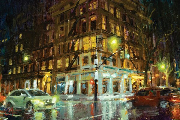 Rain: New York City, Corner II by Christopher Clark
