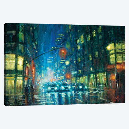 New York City, Street I Canvas Print #CCK185} by Christopher Clark Canvas Wall Art