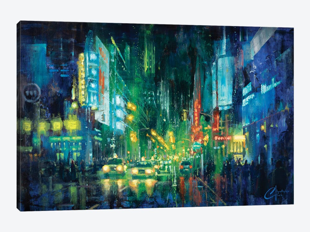 New York City, Times Square by Christopher Clark 1-piece Canvas Artwork