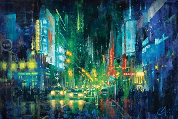 Christopher Clark: New York City, Times Square by Christopher Clark