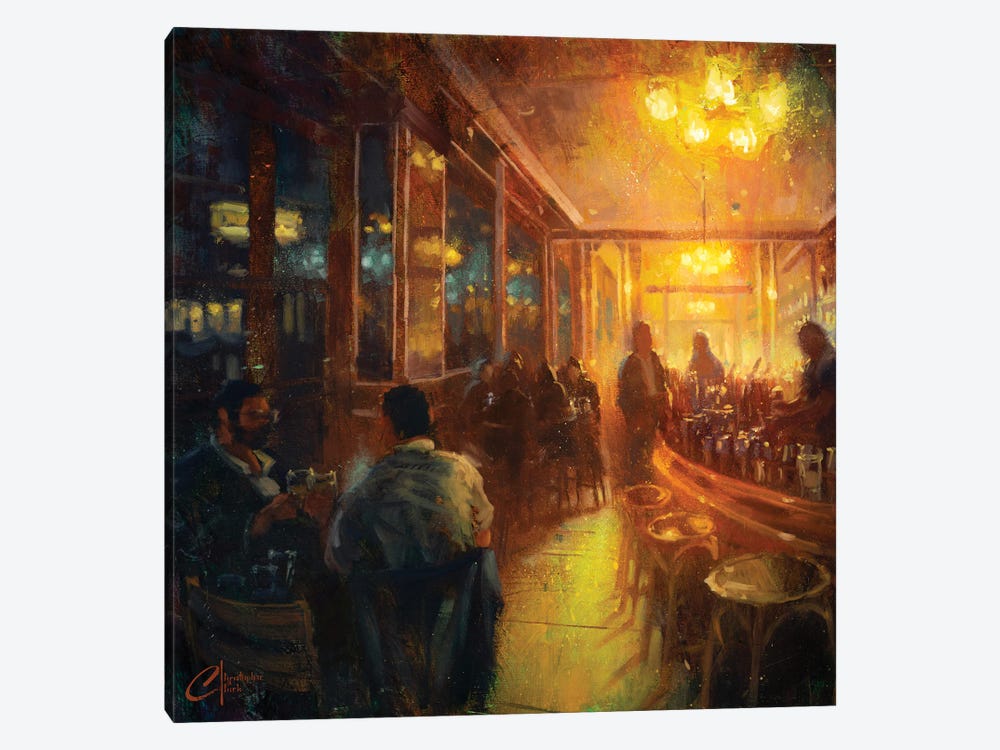 Paris, Bar I by Christopher Clark 1-piece Canvas Wall Art