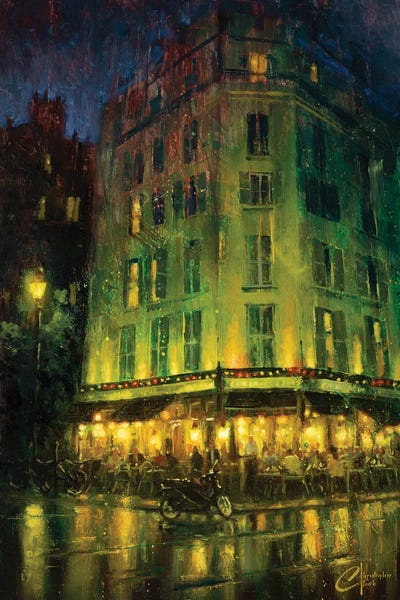 Christopher Clark: Paris, Cafe Atmosphere by Christopher Clark