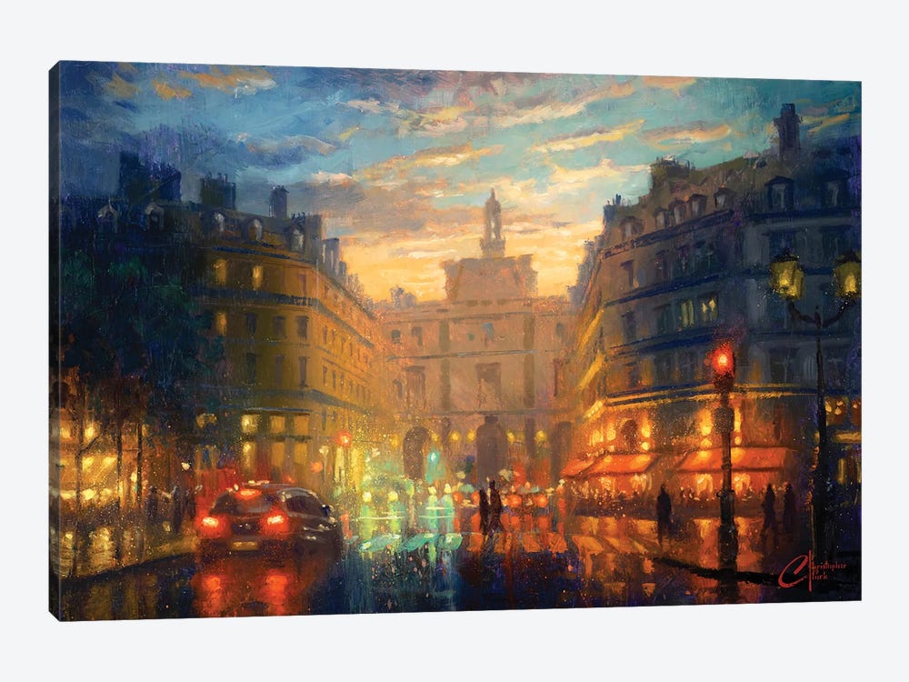 Paris, Hotel Du Louvre by Christopher Clark 1-piece Canvas Print