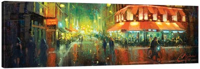 Paris, Rainy Street II Canvas Art Print - Christopher Clark