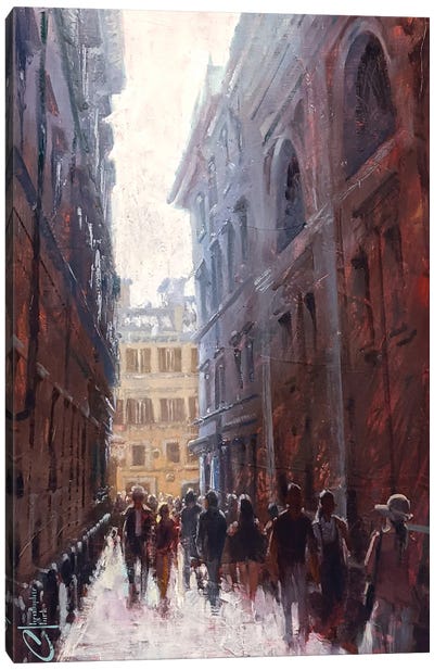 Rome Alleyway II Canvas Art Print - Christopher Clark