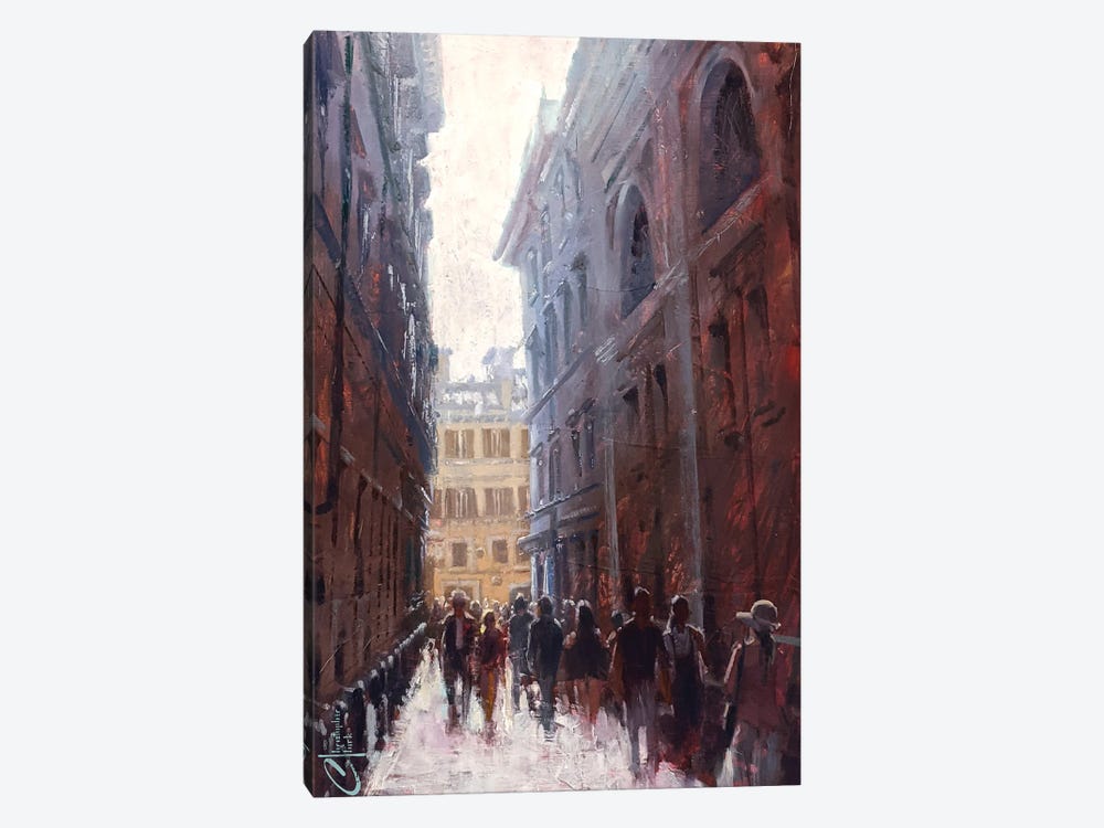 Rome Alleyway II by Christopher Clark 1-piece Canvas Artwork