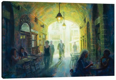 Corridor Cafe Canvas Art Print - Christopher Clark
