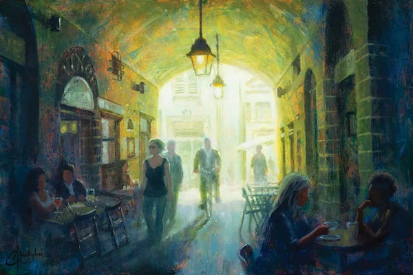 Christopher Clark: Corridor Cafe by Christopher Clark