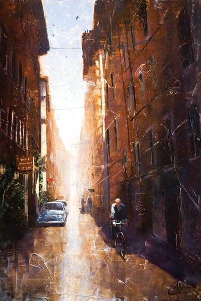 Christopher Clark: Alleyway In Rome by Christopher Clark