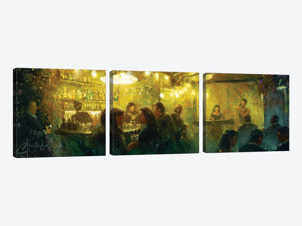Milan Bar by Christopher Clark 3-piece Canvas Art