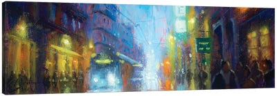 Montpellier Street Night II Canvas Art Print
