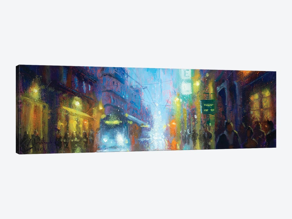 Montpellier Street Night II by Christopher Clark 1-piece Canvas Wall Art