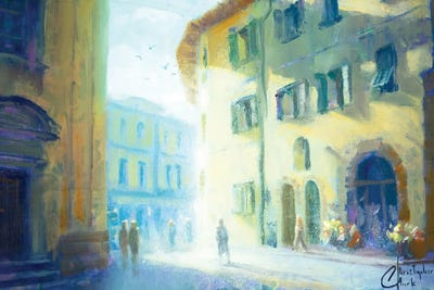 Pistoia Street by Christopher Clark framed wall art