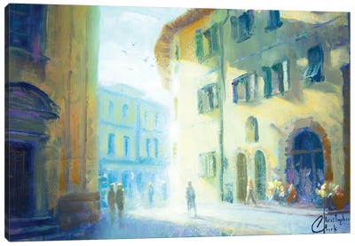 Pistoia Street Canvas Art Print - Christopher Clark