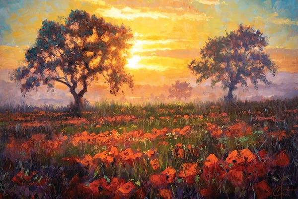 Detailed Oil Painters: Field Of Memories by Christopher Clark