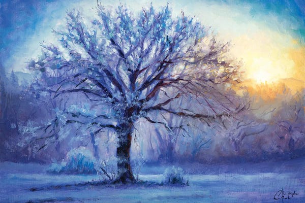 Pastel Impressionism: Icy Morning Light by Christopher Clark