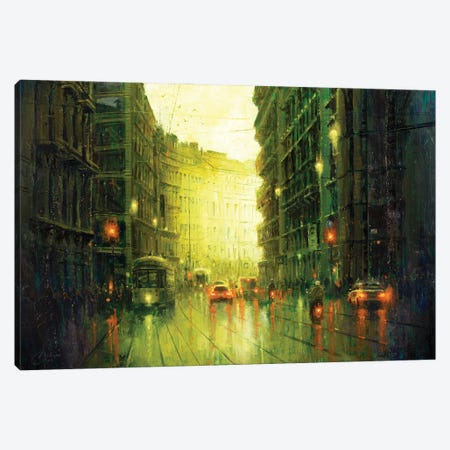 Milan Street, Large Canvas Print #CCK209} by Christopher Clark Canvas Artwork