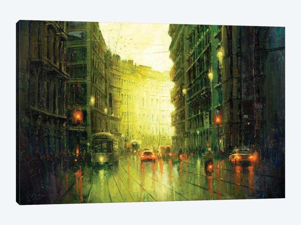Milan Street, Large by Christopher Clark 1-piece Canvas Art Print
