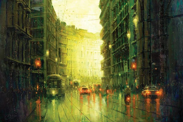 Christopher Clark: Milan Street, Large by Christopher Clark
