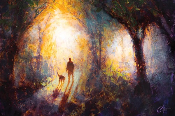 Christopher Clark: Dog Walking by Christopher Clark