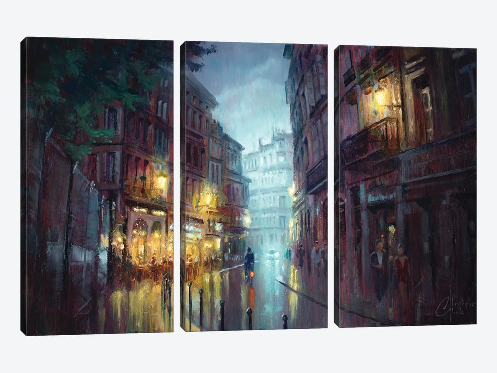 Toulouse Street by Christopher Clark 3-piece Canvas Print