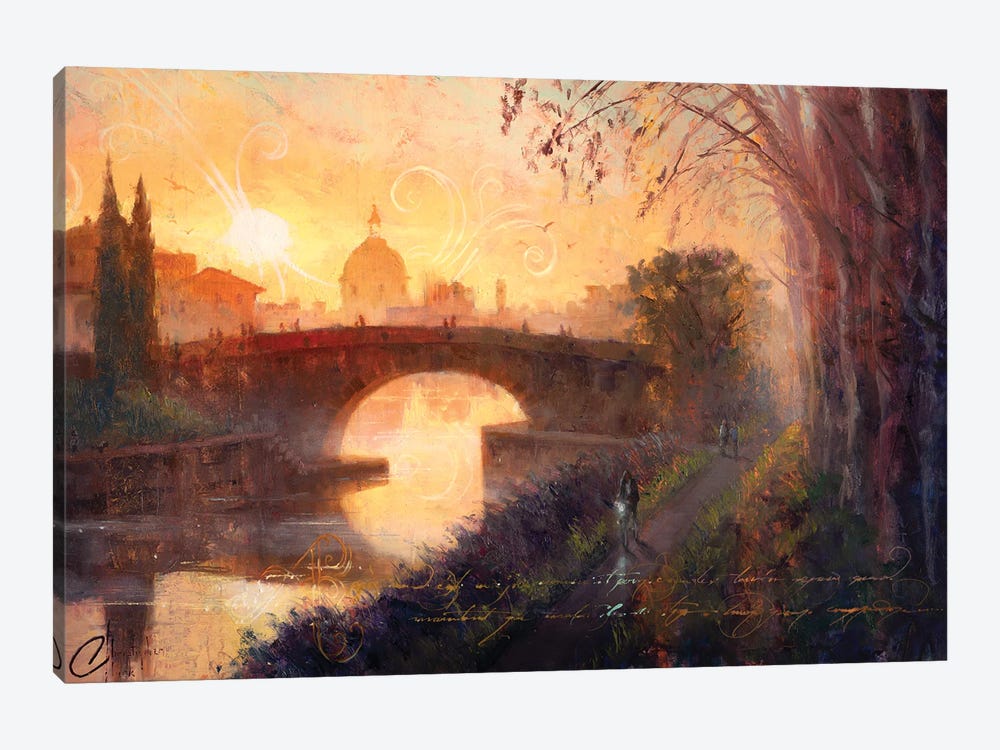 Toulouse, Canal De Midi At Sunset by Christopher Clark 1-piece Canvas Art Print