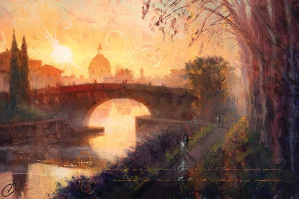 Christopher Clark: Toulouse, Canal De Midi At Sunset by Christopher Clark