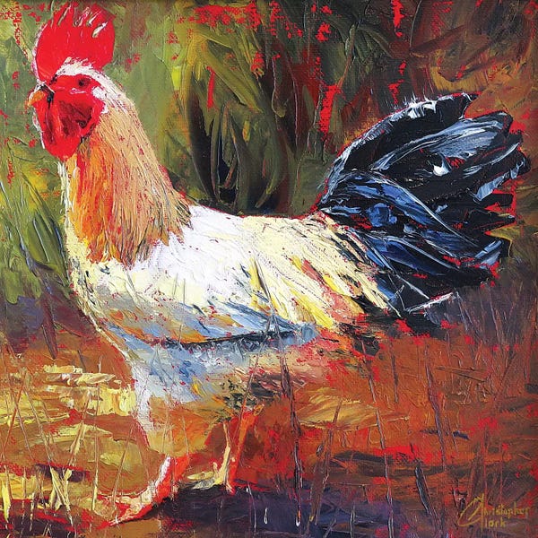 Chickens & Roosters: Gallo Italiano III by Christopher Clark