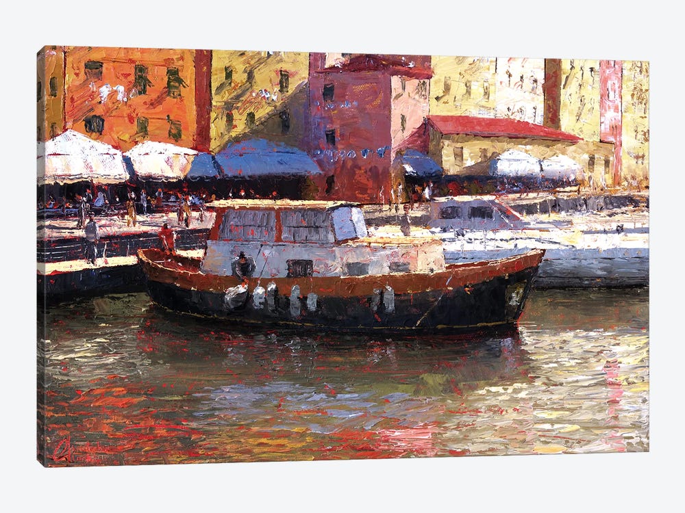 Genova, Italy, Porto Antico by Christopher Clark 1-piece Canvas Print
