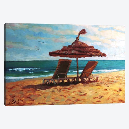 Beach Paradise Canvas Print #CCK3} by Christopher Clark Canvas Art Print
