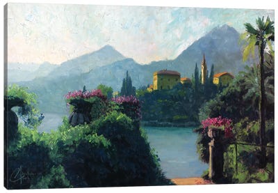 Lake Como, Italy Canvas Art Print - Coastal Village & Town Art