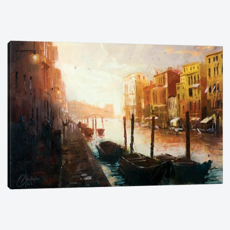 Life In Venice, Italy Canvas Print #CCK44} by Christopher Clark Canvas Art Print