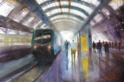 Milan, Italy - Central Train Station, Milano Centrale by Christopher Clark canvas print