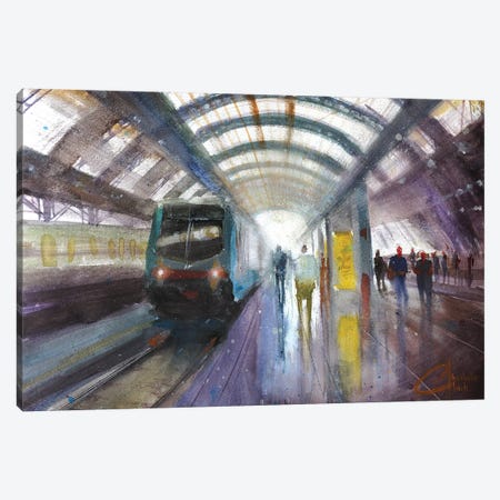 Milan, Italy - Central Train Station, Milano Centrale Canvas Print #CCK49} by Christopher Clark Canvas Wall Art