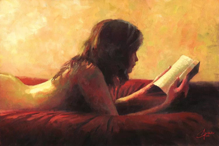 Reading In Bed by Christopher Clark wall art