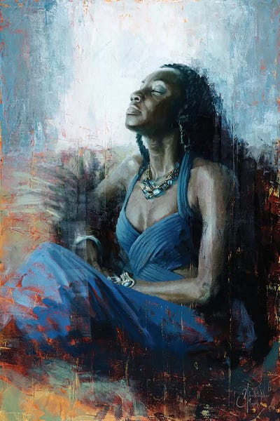 Regal Blue by Christopher Clark framed wall art