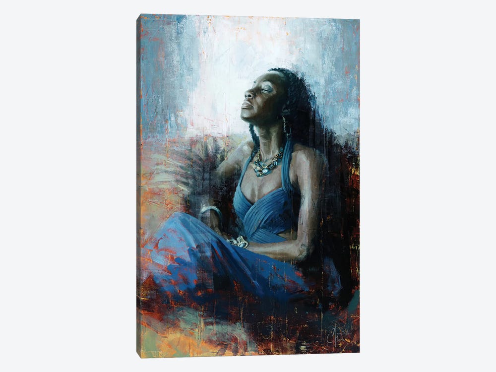 Regal Blue by Christopher Clark 1-piece Canvas Print
