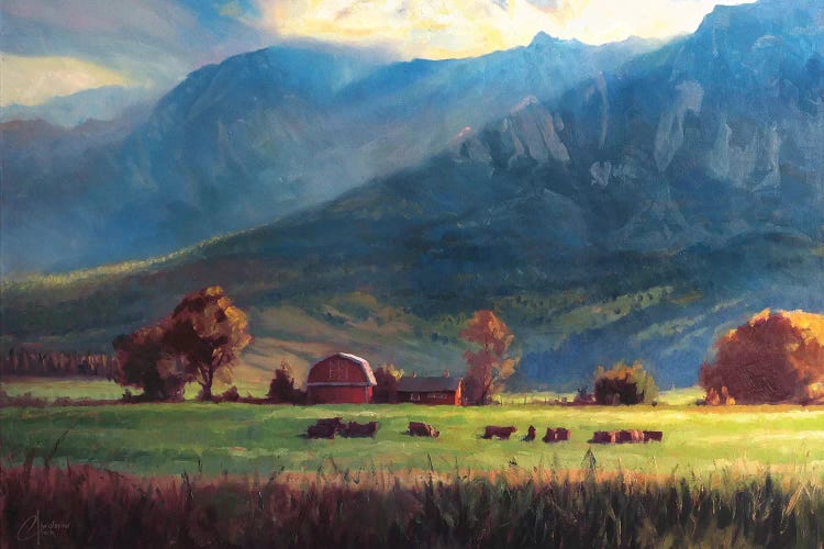 Rocky Mountain Farm by Christopher Clark wall art