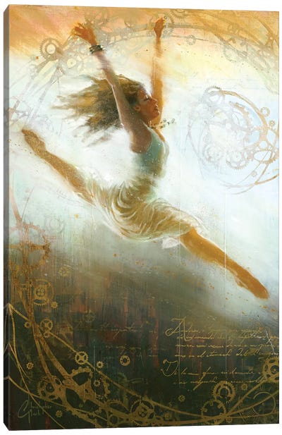 Taking The Leap Canvas Art Print - Christopher Clark