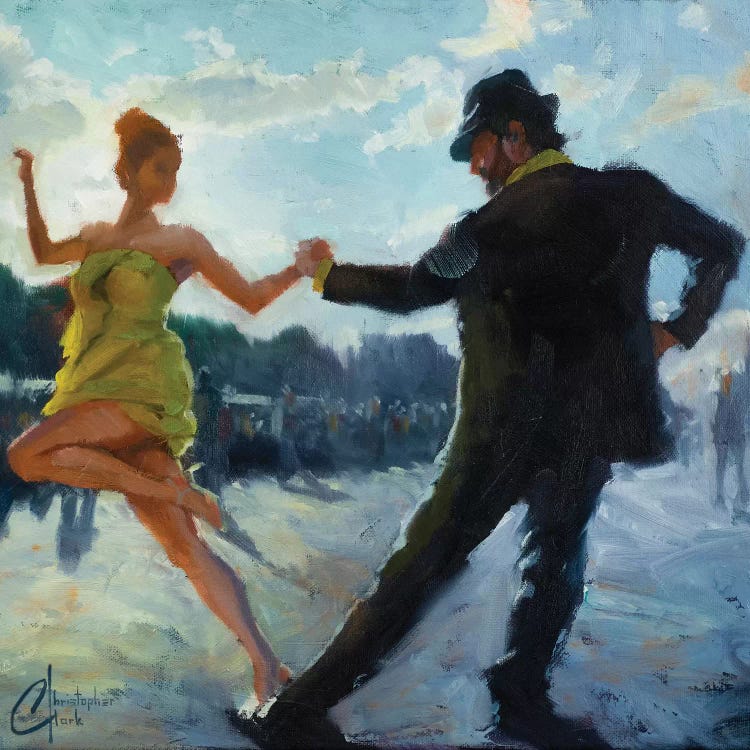 Tango In The Piazza by Christopher Clark wall art