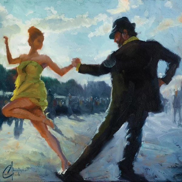Current Day Impressionism: Tango In The Piazza by Christopher Clark