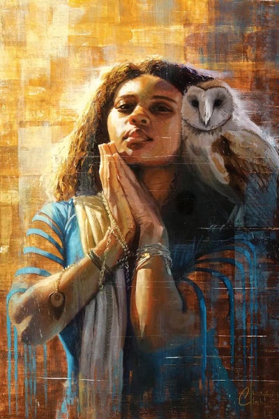 Illuminated Oil Paintings: The Goddess Of Wisdom by Christopher Clark