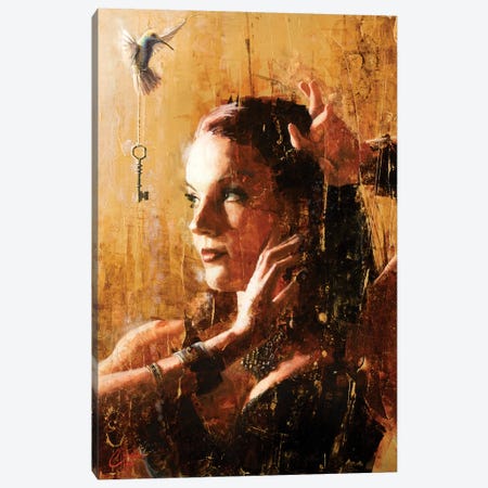 Blissfully Oblivious Canvas Print #CCK6} by Christopher Clark Canvas Wall Art