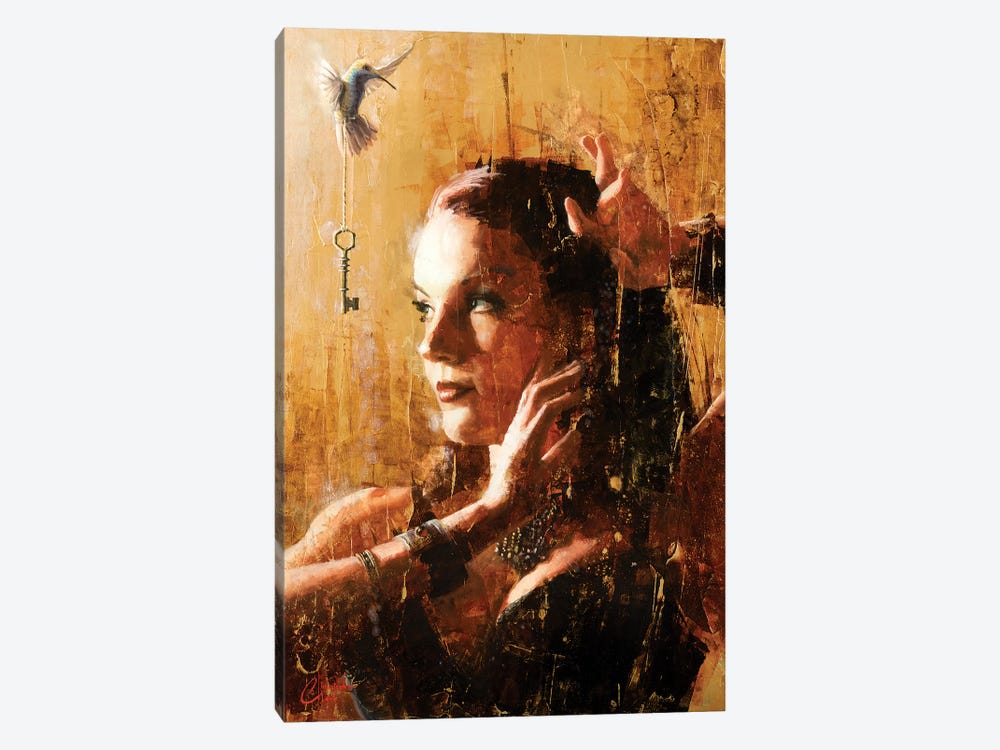 Blissfully Oblivious by Christopher Clark 1-piece Canvas Art