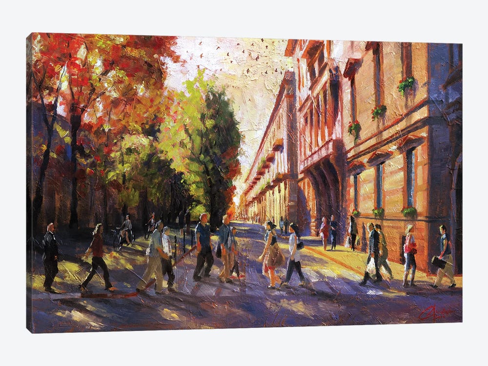 Torino, Italy, Ordinary People by Christopher Clark 1-piece Canvas Art Print