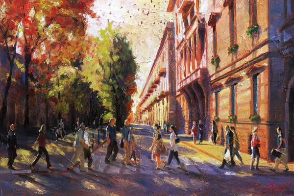 Detailed Oil Painters: Torino, Italy, Ordinary People by Christopher Clark