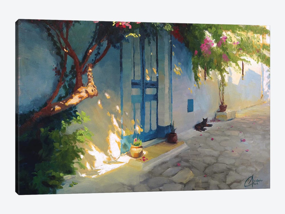 Tunisia - The Sleepy Cat by Christopher Clark 1-piece Art Print