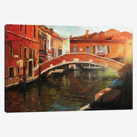 Venice In The Afternoon Canvas Print #CCK77} by Christopher Clark Canvas Wall Art